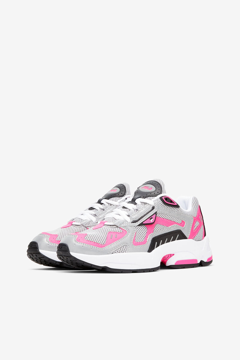 Women's Fila Archive Rjv Sneakers Metal Silver / Pink / White | 5wjoT9GPTCc