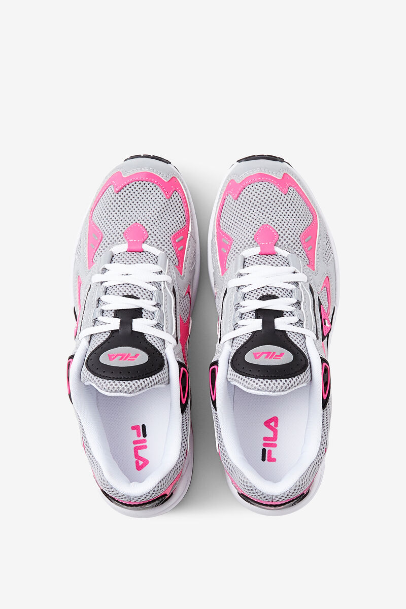 Women's Fila Archive Rjv Sneakers Metal Silver / Pink / White | 5wjoT9GPTCc