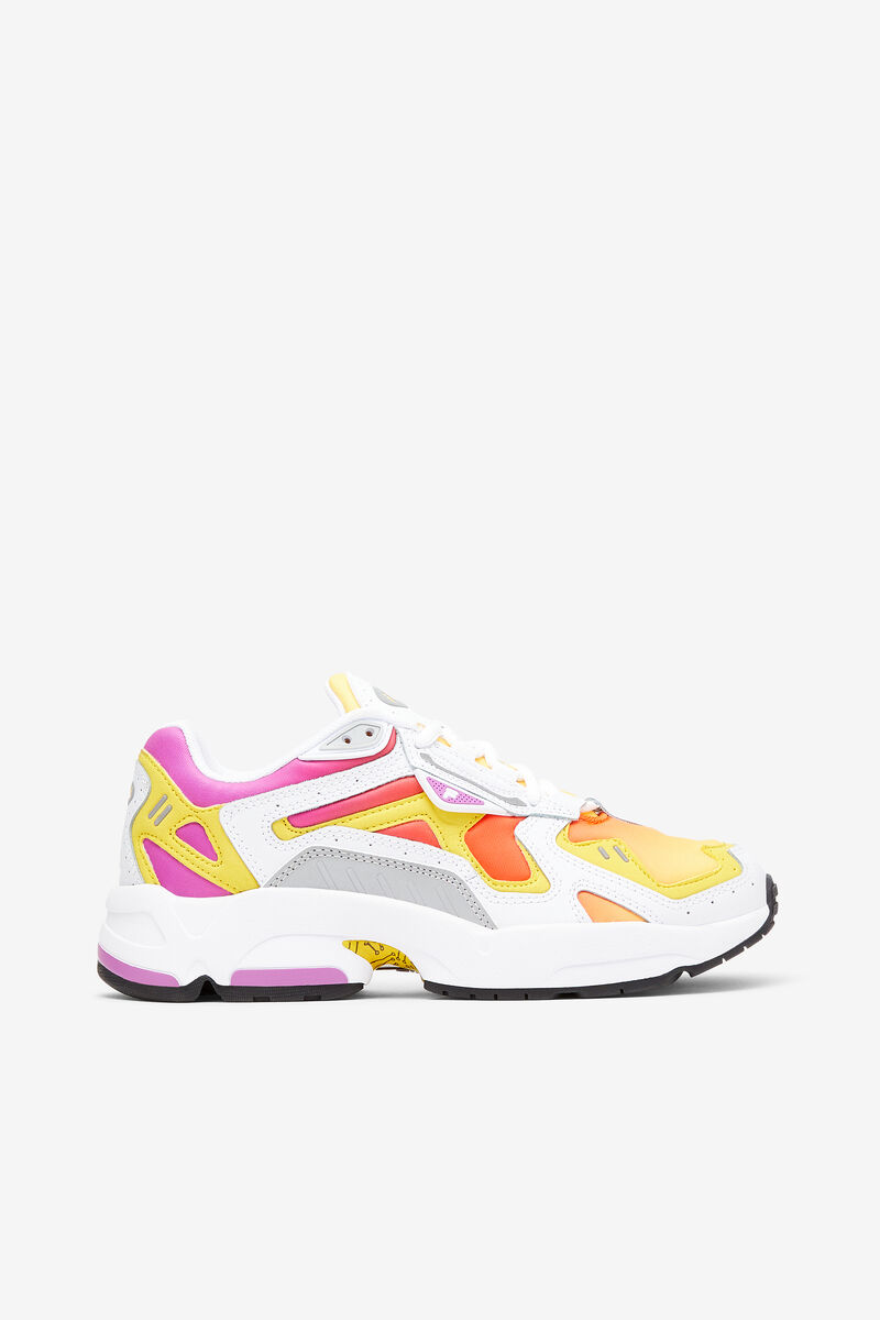 Women\'s Fila Archive Rjv Sneakers Purple Green Flower / Red / Lemon | HqIswkIgC2r