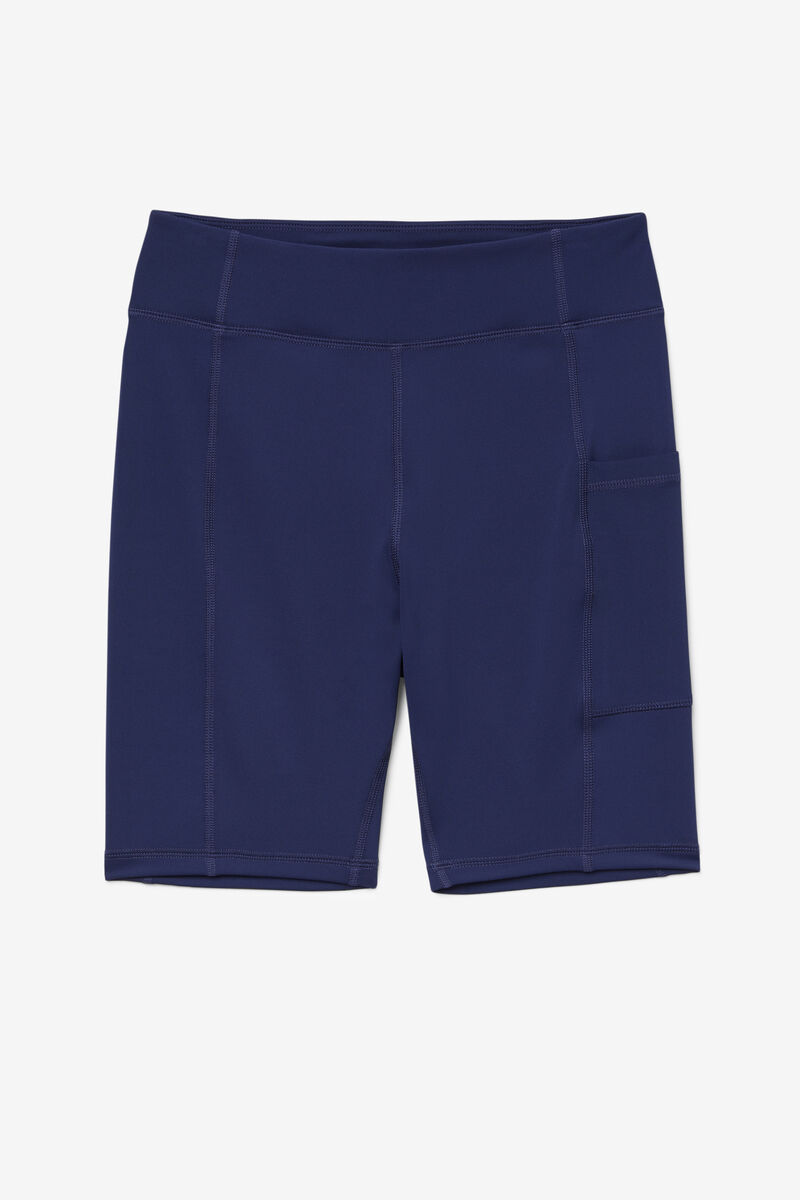 Women\'s Fila Aries Bike Short Shorts Navy | ihAFo2IIpkK