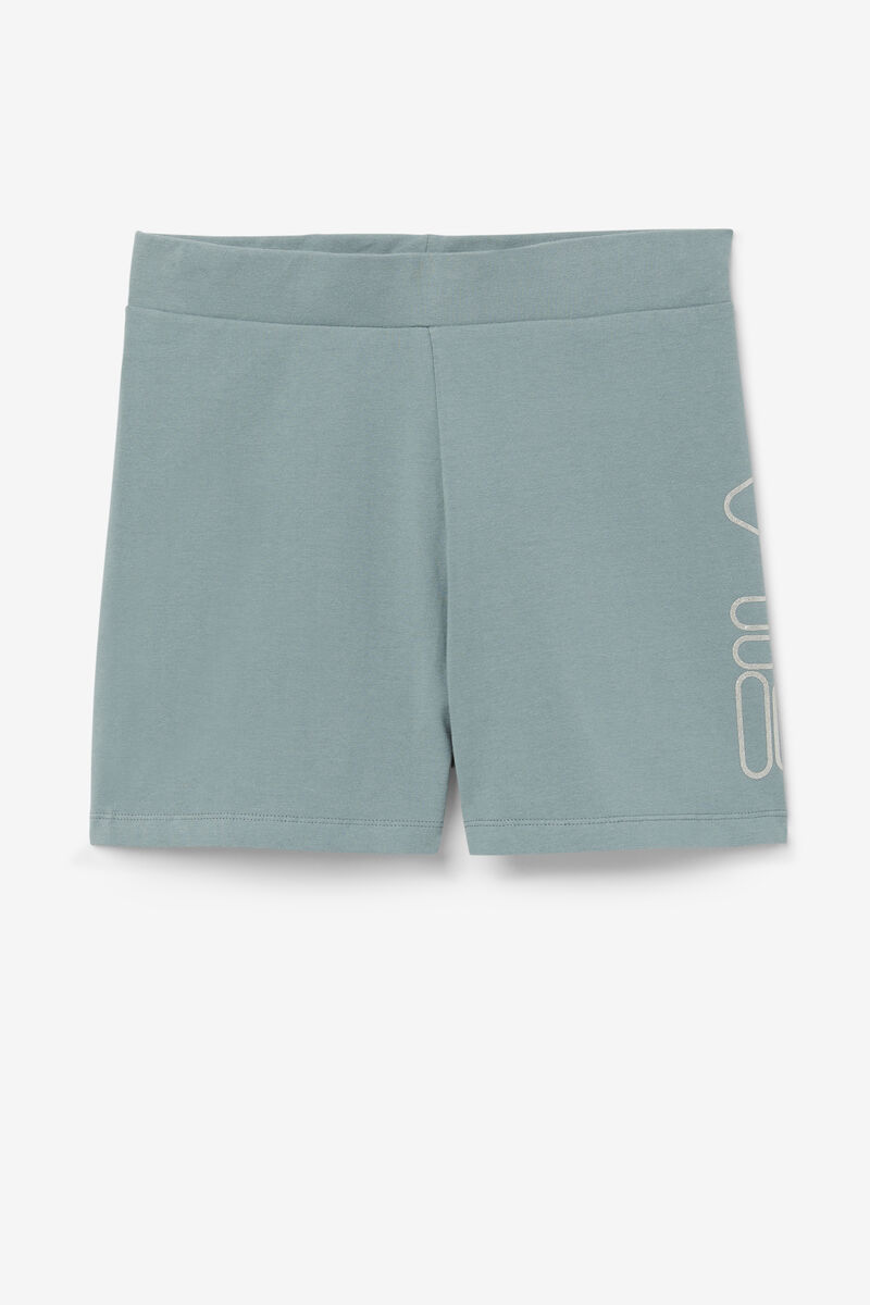 Women\'s Fila Beatriz High Waist Bike Shorts Shorts Silver | ulCNq5taJts
