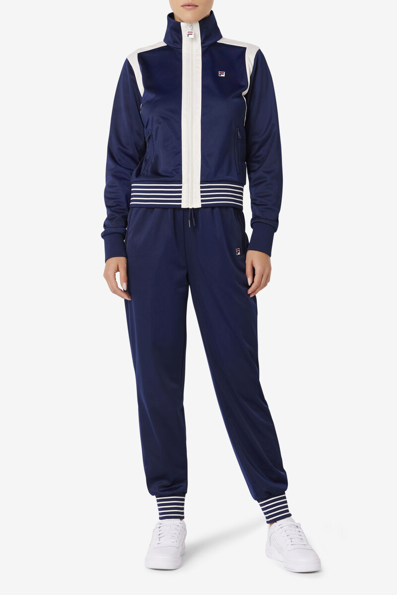 Women's Fila Charlie Track Pant Tracksuits Navy | NJlVMvLrzEK
