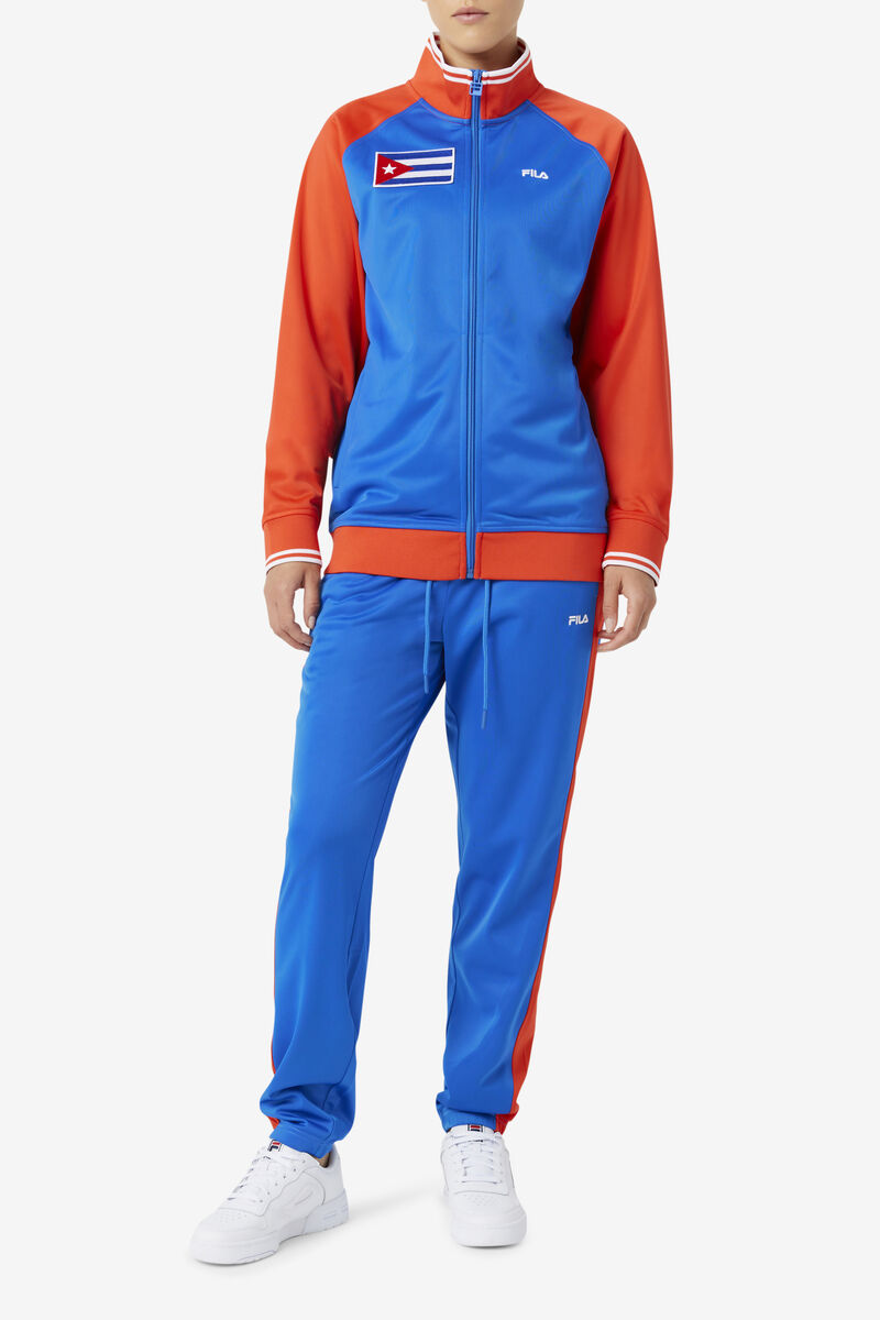 Women's Fila Cuba Pant Pants Blue / Red | P2b3BLrJVeq