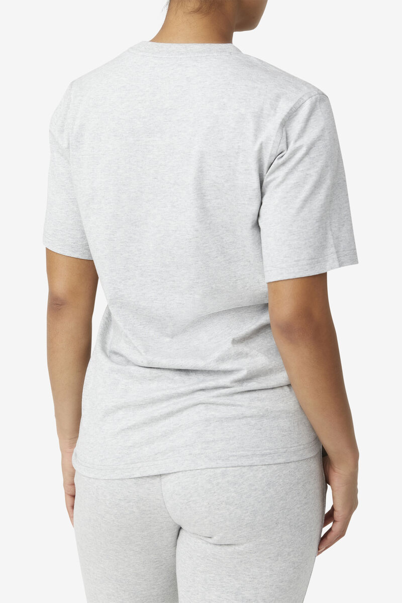 Women's Fila Derion T Shirts Light Grey | Bz9NJPS1rWJ