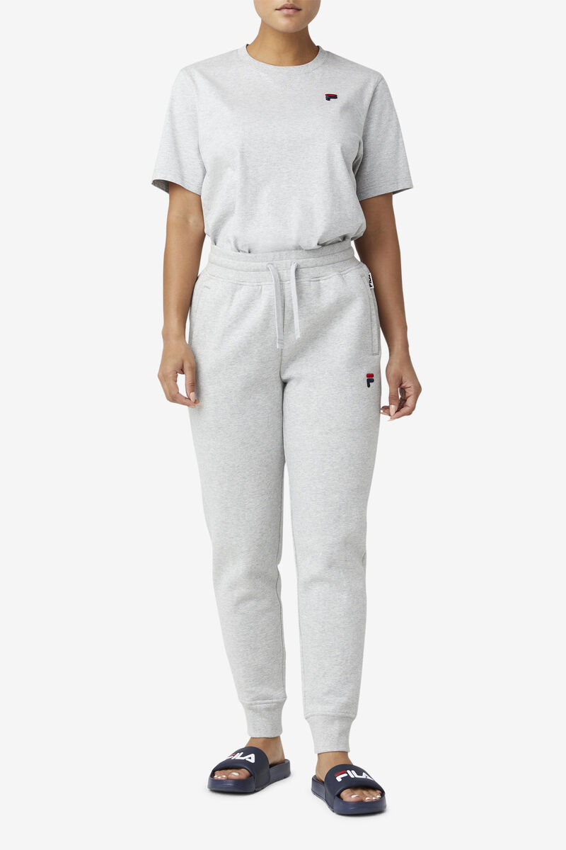 Women's Fila Derion T Shirts Light Grey | Bz9NJPS1rWJ