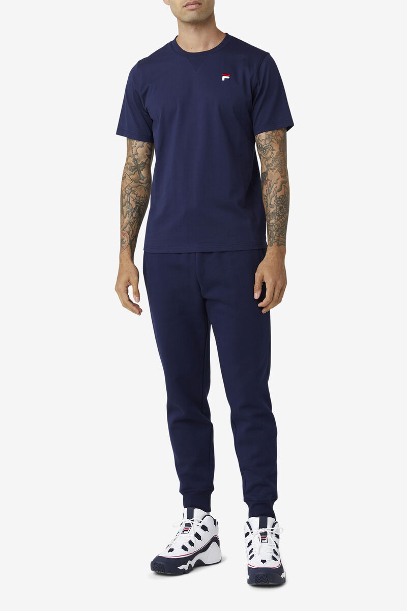Women's Fila Derion T Shirts Navy | 8fsv2ovR4K2