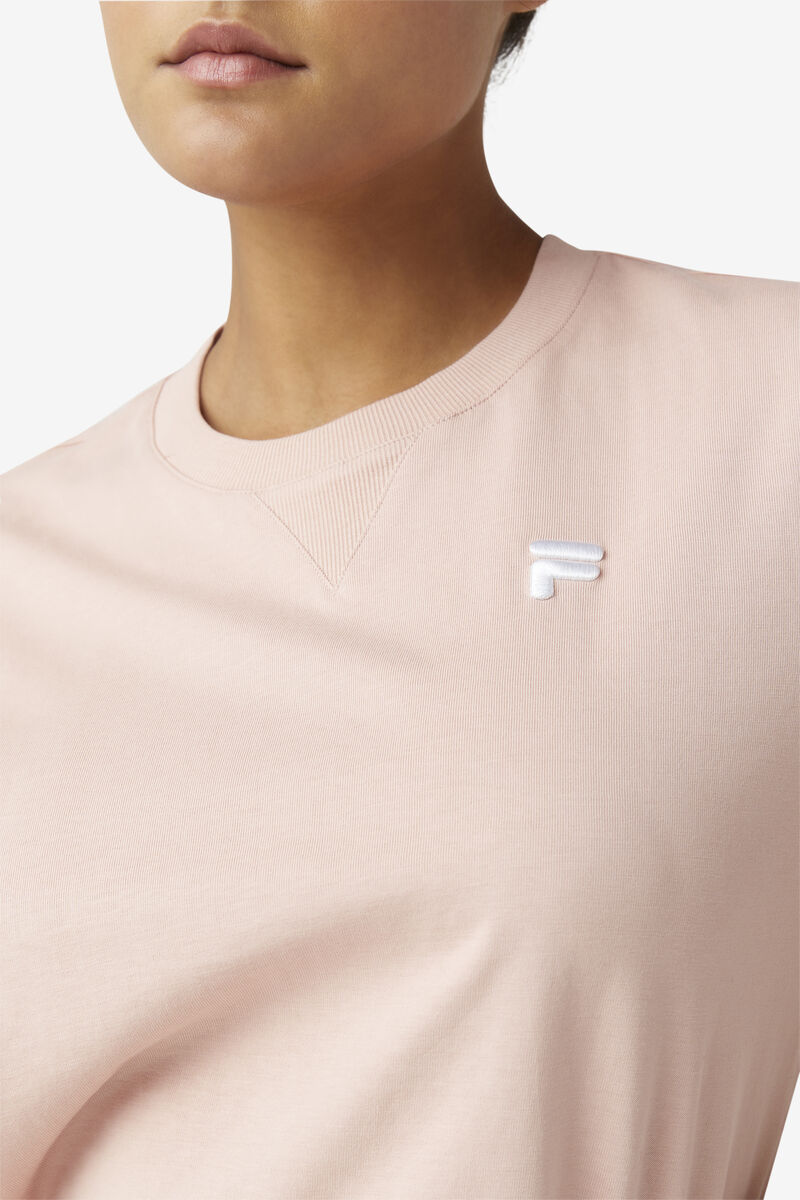 Women's Fila Derion T Shirts Rose | qfEhtqd2HLx