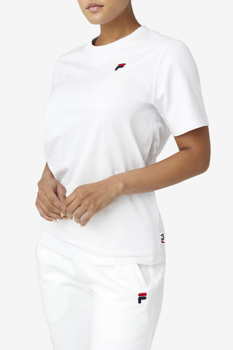 Women's Fila Derion T Shirts White | W3cHMwn3ua4