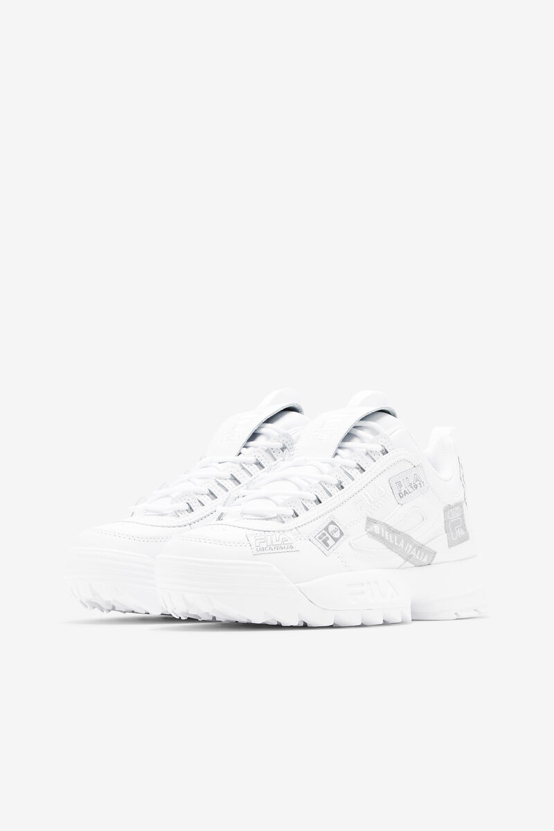 Women's Fila Disruptor 2 110th Year Anniversary Platform Shoes White / White / White | em6p569ejMx