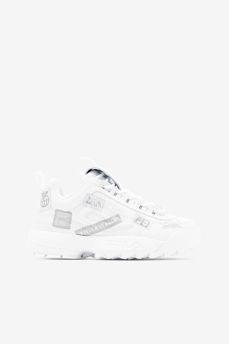 Women\'s Fila Disruptor 2 110th Year Anniversary Platform Shoes White / White / White | em6p569ejMx