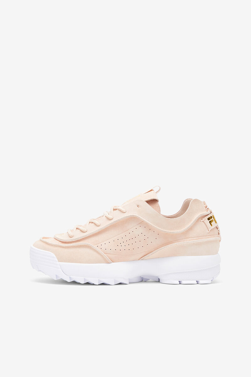 Women's Fila Disruptor 2 Deconstructed Platform Shoes Coral / Metal Gold / White | FmhSkuoYoOX