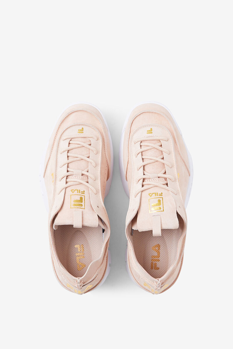 Women's Fila Disruptor 2 Deconstructed Platform Shoes Coral / Metal Gold / White | FmhSkuoYoOX