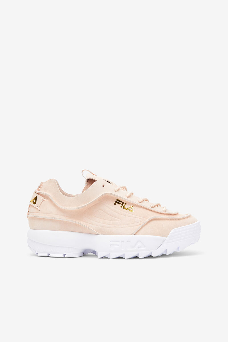 Women\'s Fila Disruptor 2 Deconstructed Platform Shoes Coral / Metal Gold / White | FmhSkuoYoOX