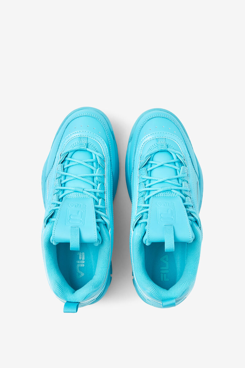 Women's Fila Disruptor 2 Premium Platform Shoes Blue / Blue / Blue | V4fLrZUd8Cz