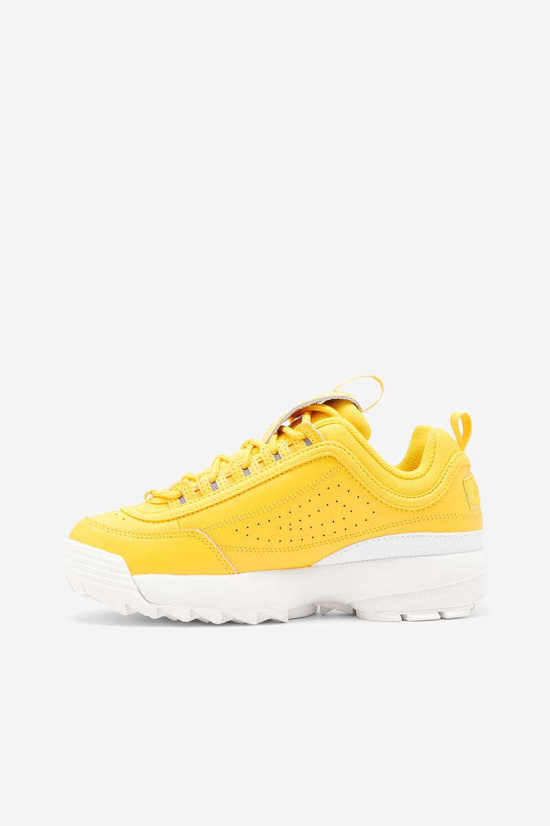 Women's Fila Disruptor 2 Premium Platform Shoes Yellow / Yellow / White | kHt6p2FZJUg