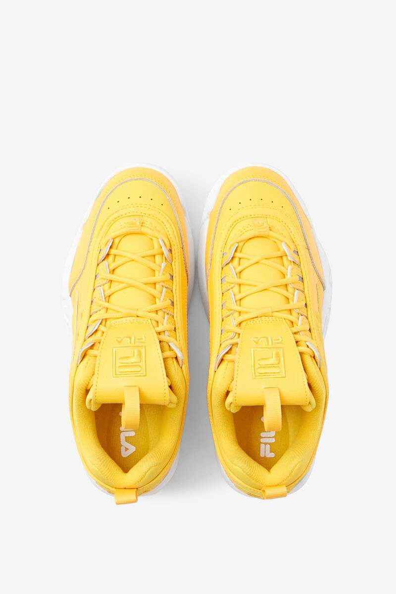 Women's Fila Disruptor 2 Premium Platform Shoes Yellow / Yellow / White | kHt6p2FZJUg