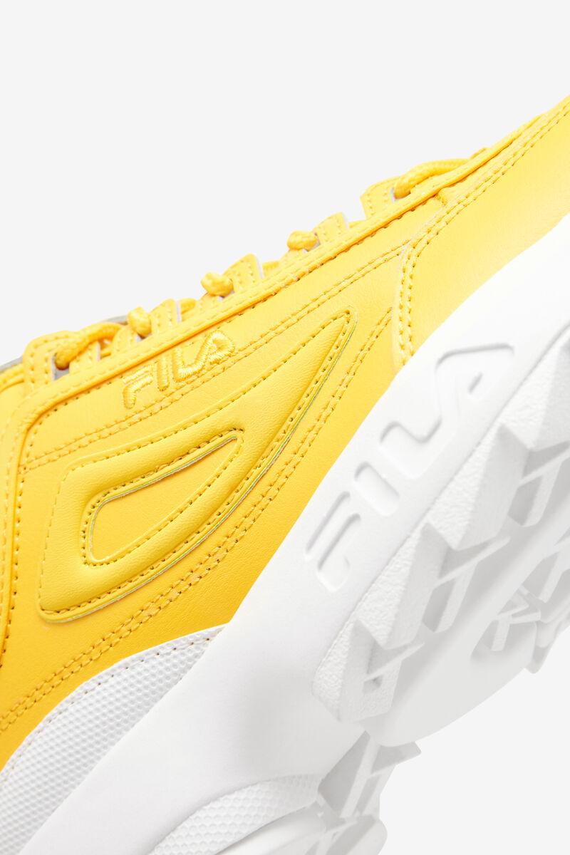 Women's Fila Disruptor 2 Premium Platform Shoes Yellow / Yellow / White | kHt6p2FZJUg