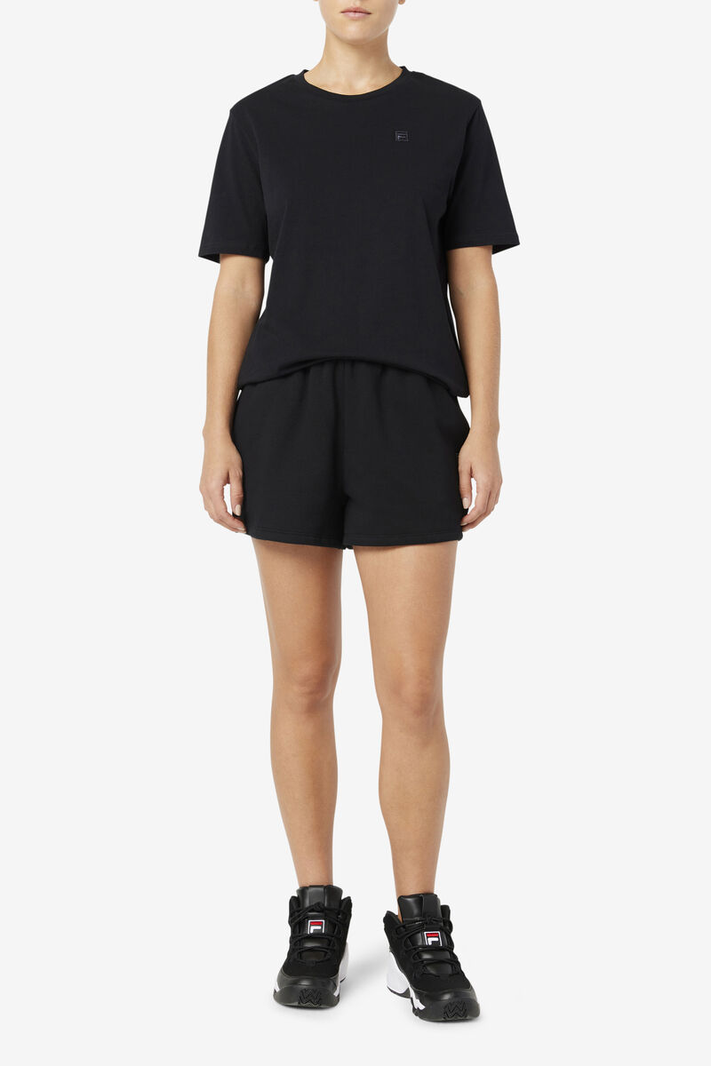 Women's Fila Doran T Shirts Black | 6mNQWsbCV61
