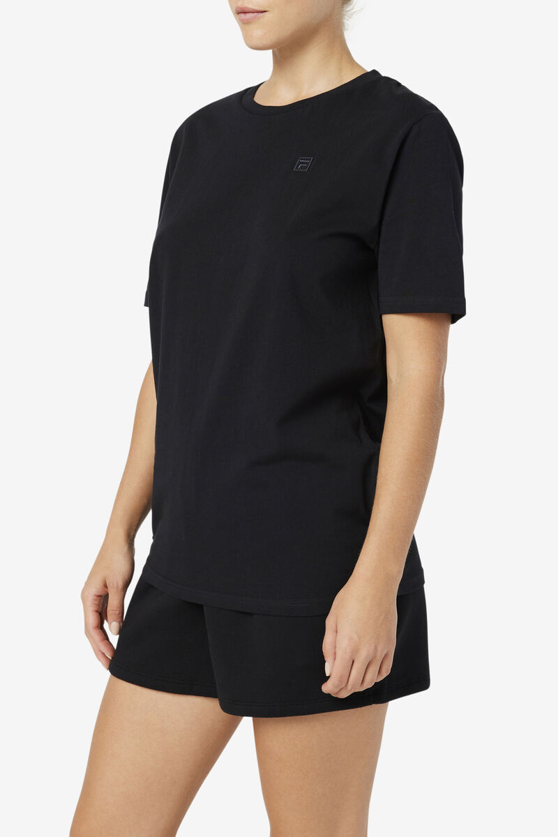 Women's Fila Doran T Shirts Black | 6mNQWsbCV61