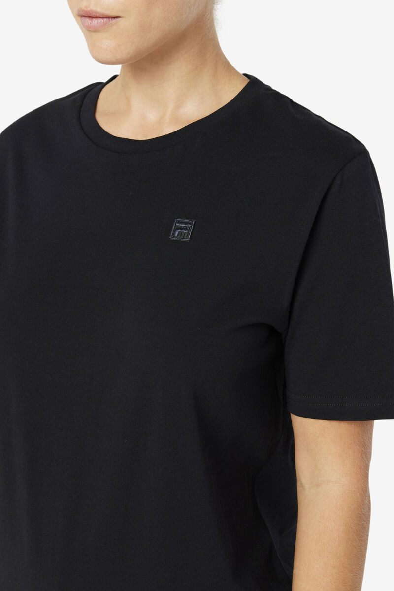 Women's Fila Doran T Shirts Black | 6mNQWsbCV61