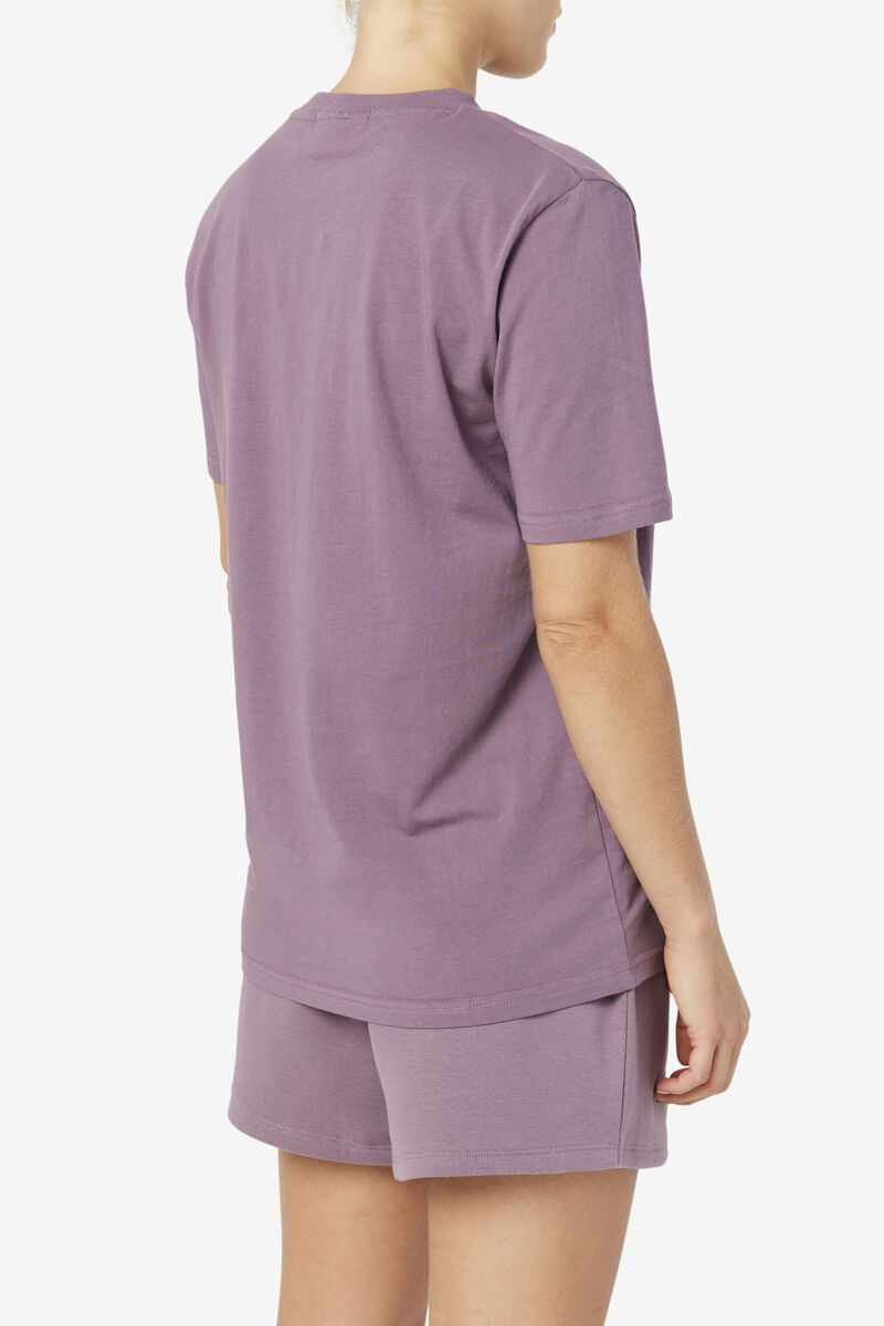 Women's Fila Doran T Shirts Lavender | zA7l2dqLlmd