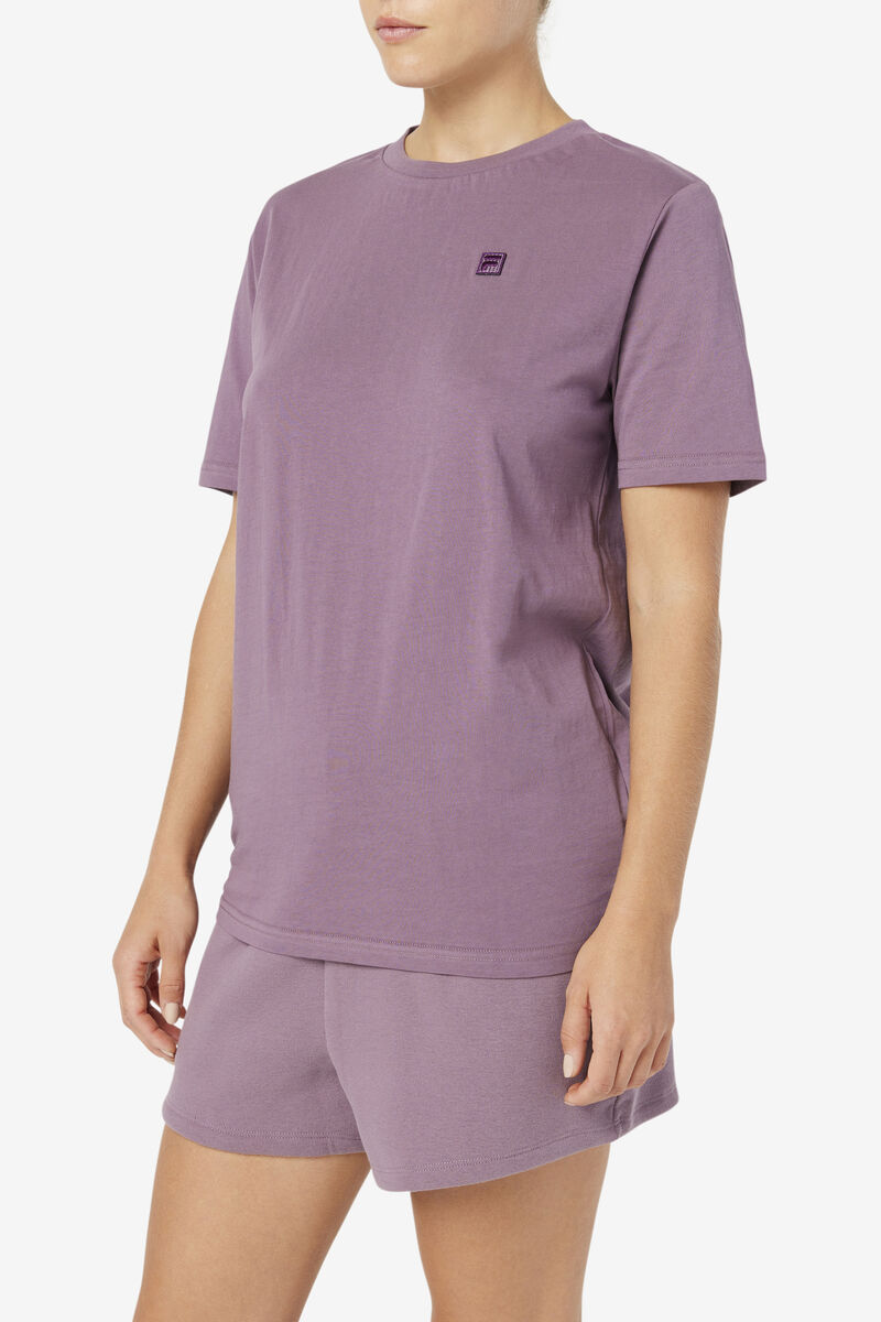 Women's Fila Doran T Shirts Lavender | zA7l2dqLlmd