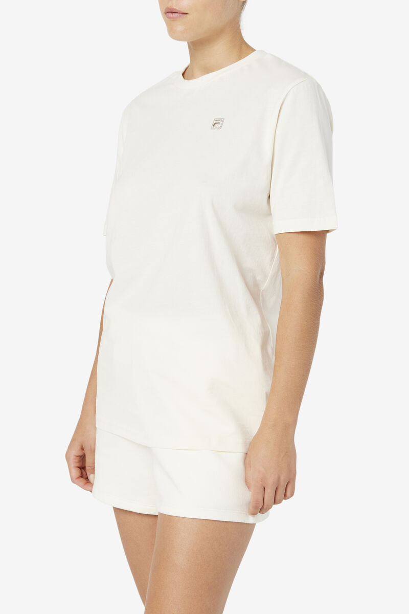 Women's Fila Doran T Shirts Light Yellow | NREeDXiNdmw