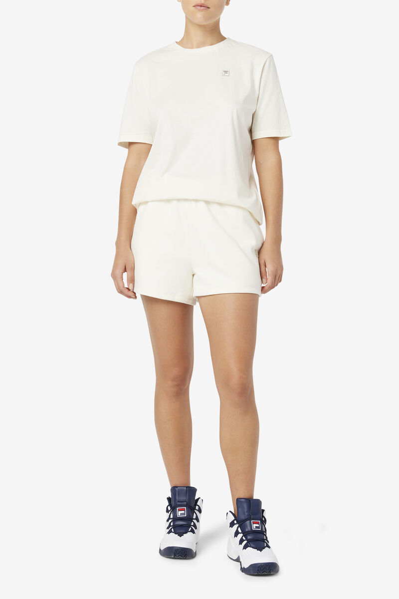 Women's Fila Doran T Shirts Light Yellow | NREeDXiNdmw