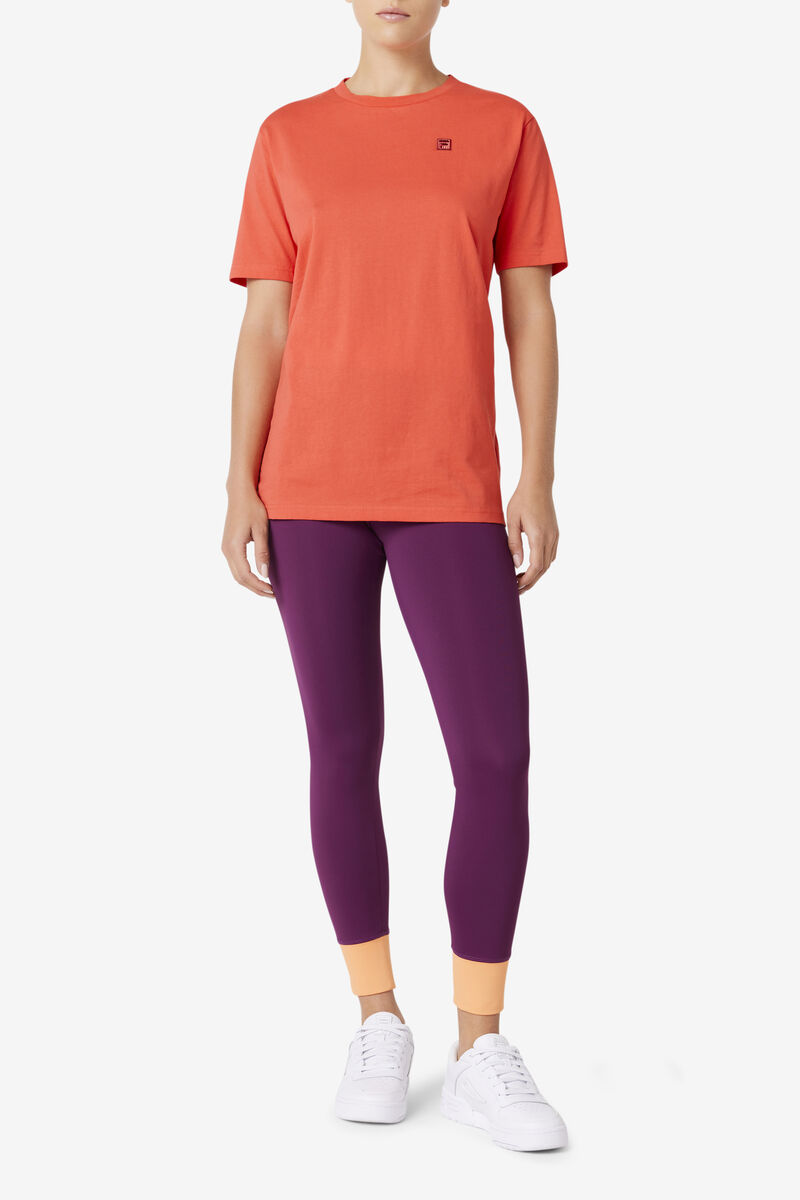 Women's Fila Doran T Shirts Red | 3E7cQgsd1Ox