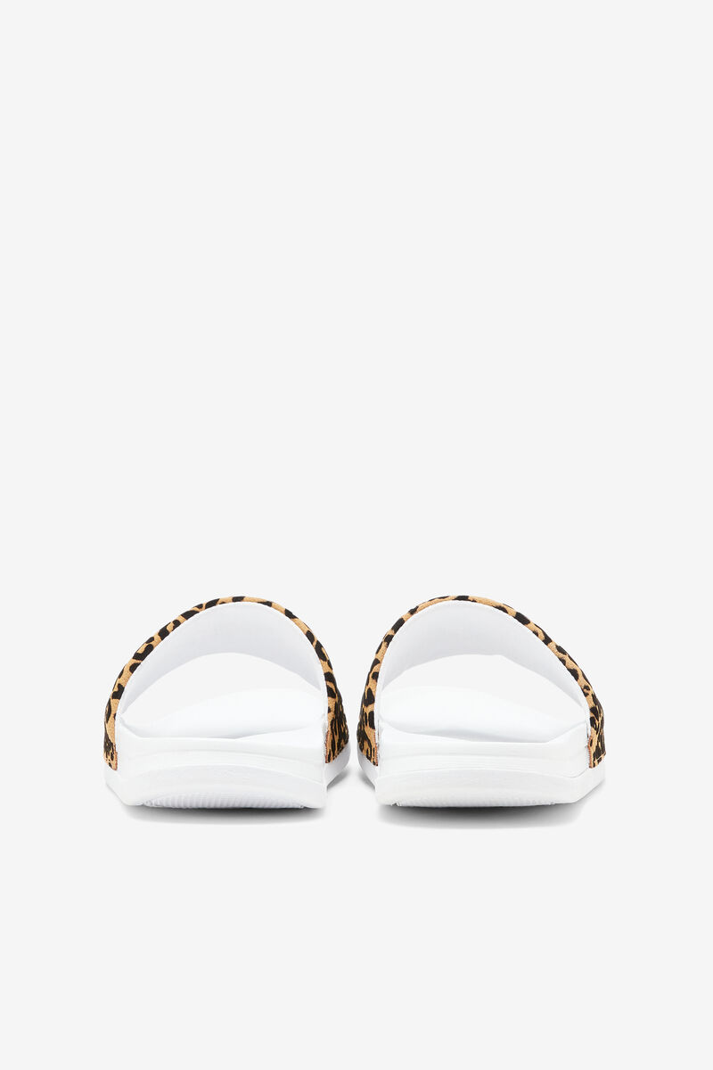 Women's Fila Drifter Luxe Wild Sandals White / White / Leopard | Ud1ZdweSCSE