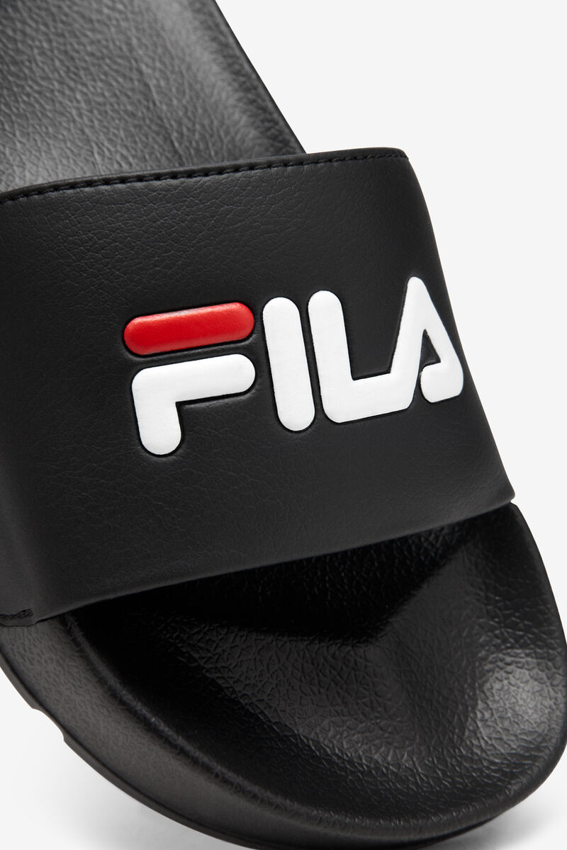 Women's Fila Drifter Sandals Black / Red / White | RHVUQG5NNOn