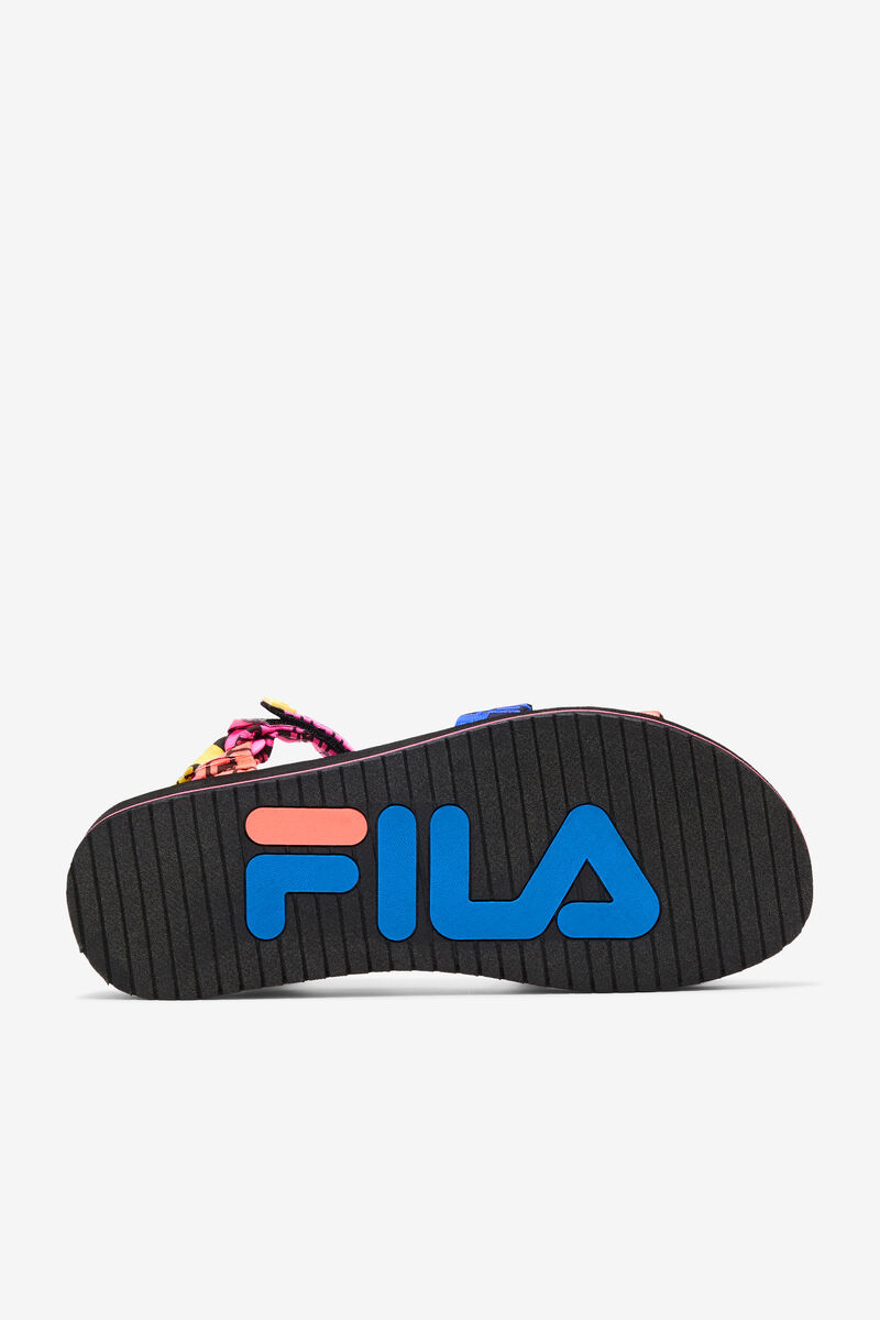 Women's Fila Drifter Ts Bandana Sandals Black / Purple / Blue | Iy2NmZTOmsd