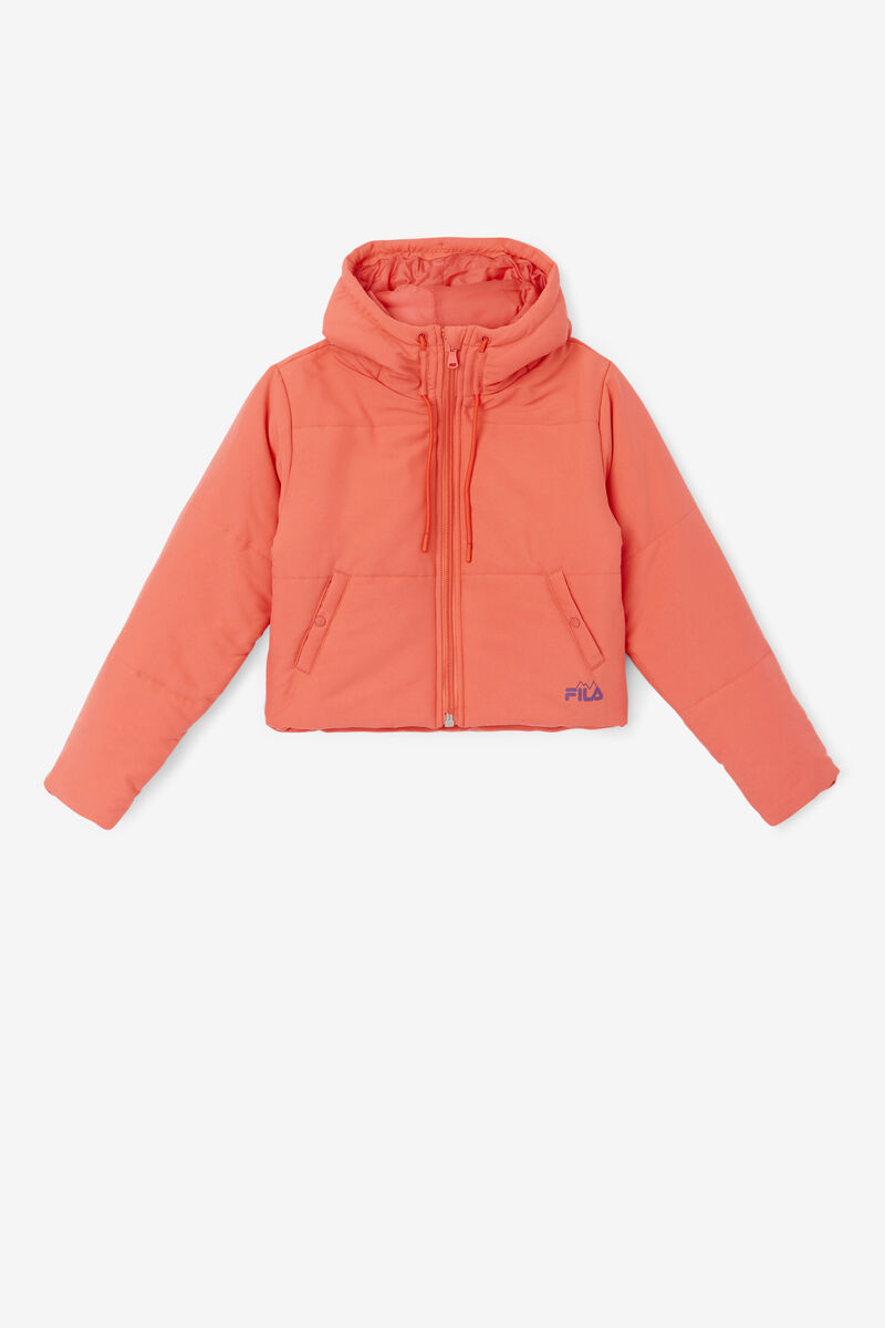 Women\'s Fila Eden Puffer Jacket Outerwear Pink | oUSxMmXIGbW