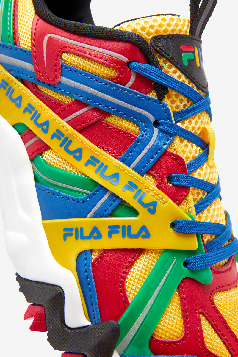 Women's Fila Electromont Sneakers Lemon / Red / Royal Blue | xLy2tf2eaKO