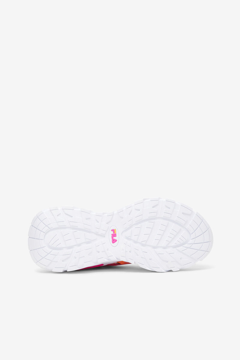 Women's Fila Electrove 2 Stitch Sneakers White / Pink / Orange | LIUOy47CpKY