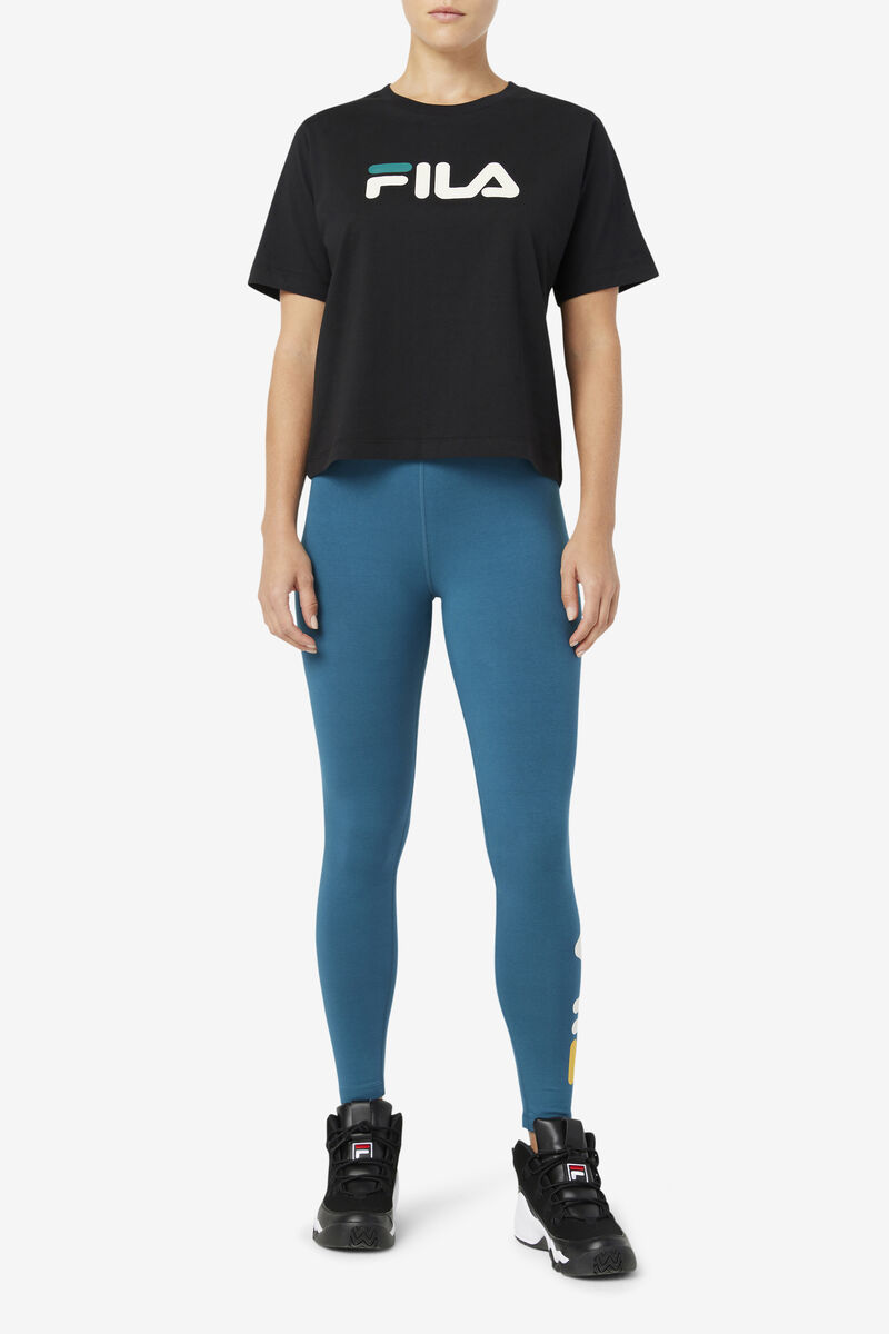 Women's Fila Elora Legging Leggings Blue Coral | 6SlXZIrqMMY