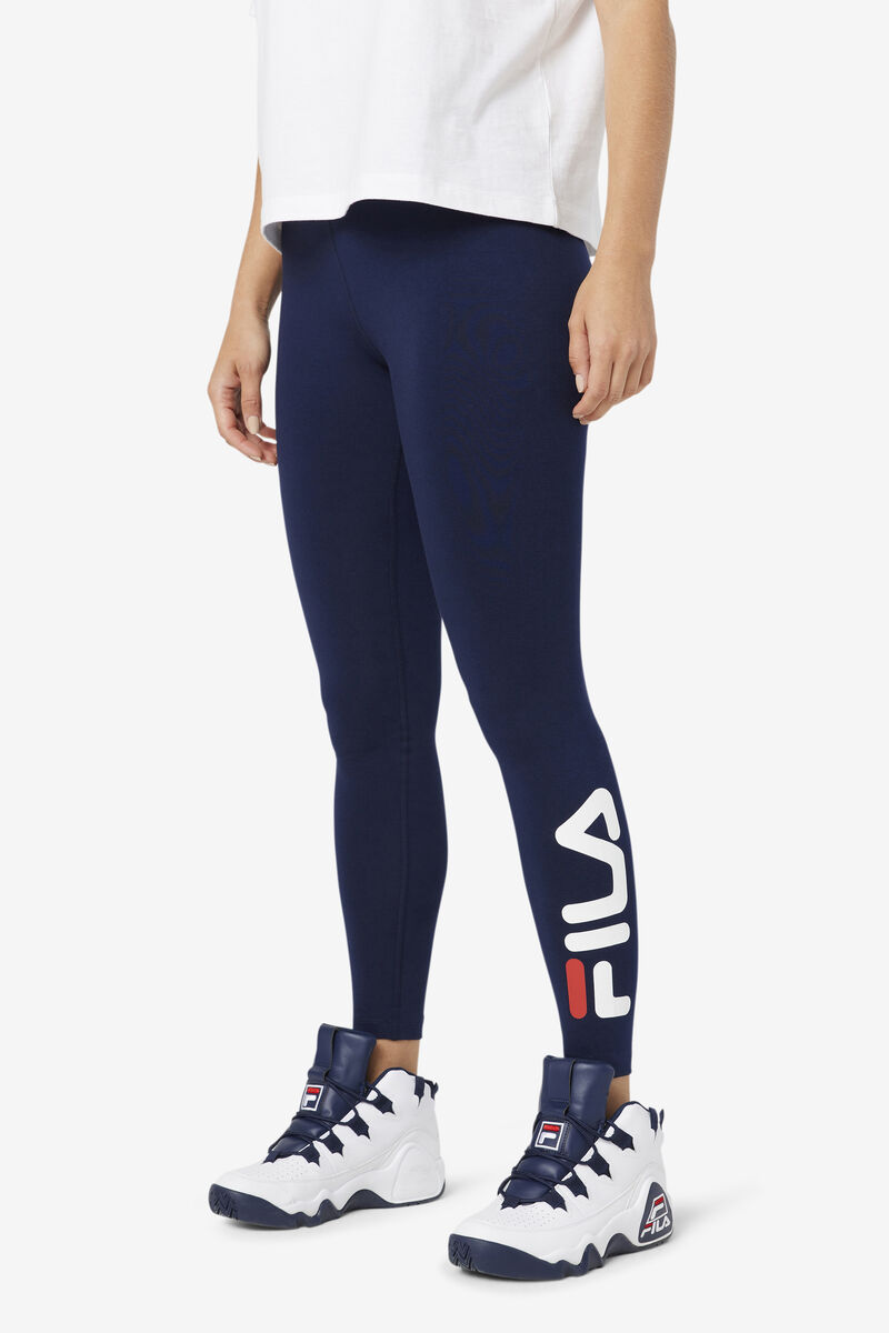 Women's Fila Elora Legging Leggings Navy | wXIM2wO6irr