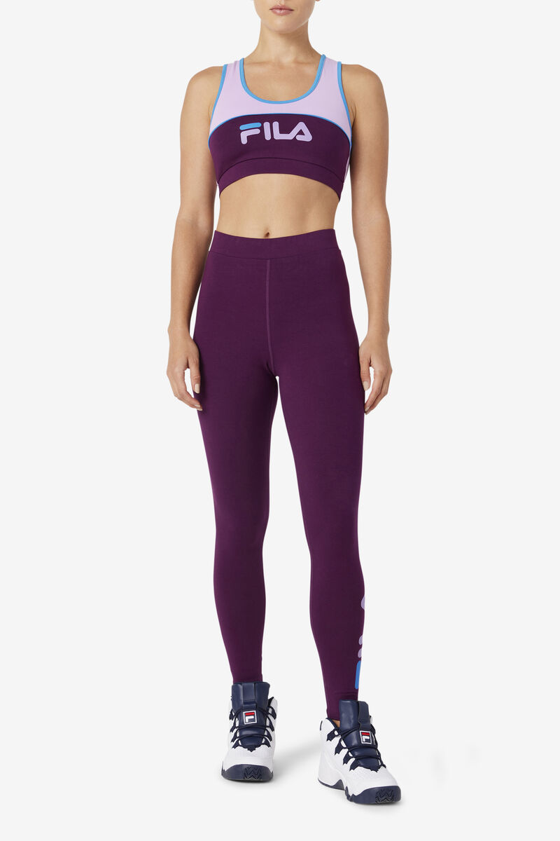 Women's Fila Elora Legging Leggings Purple | w6mbKel4NPD