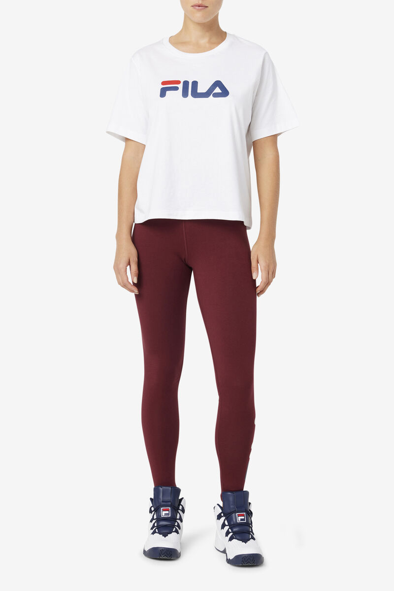 Women's Fila Elora Legging Leggings Rose Red | T47Km8Zu2hy