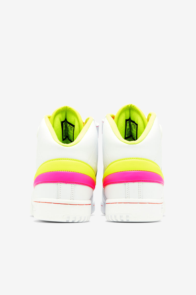 Women's Fila F-13 Sneakers White / Yellow / Pink | 4vMvxfb7QJD