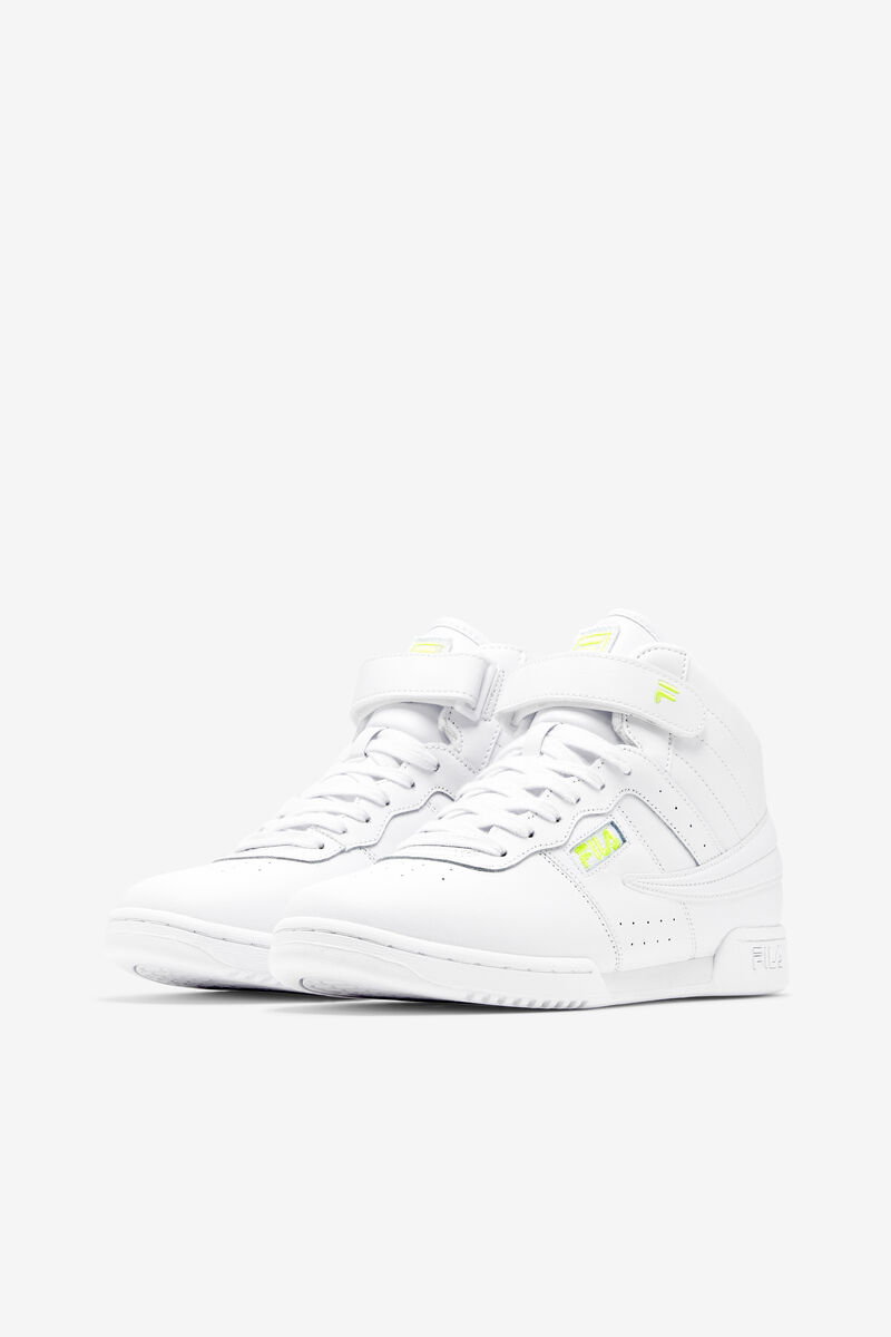 Women's Fila F-13 Sneakers White / Yellow / White | zit2hktuXm3