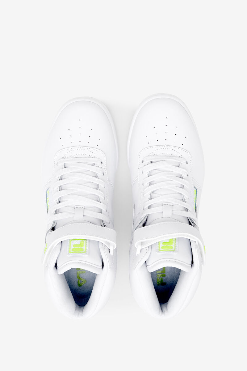 Women's Fila F-13 Sneakers White / Yellow / White | zit2hktuXm3