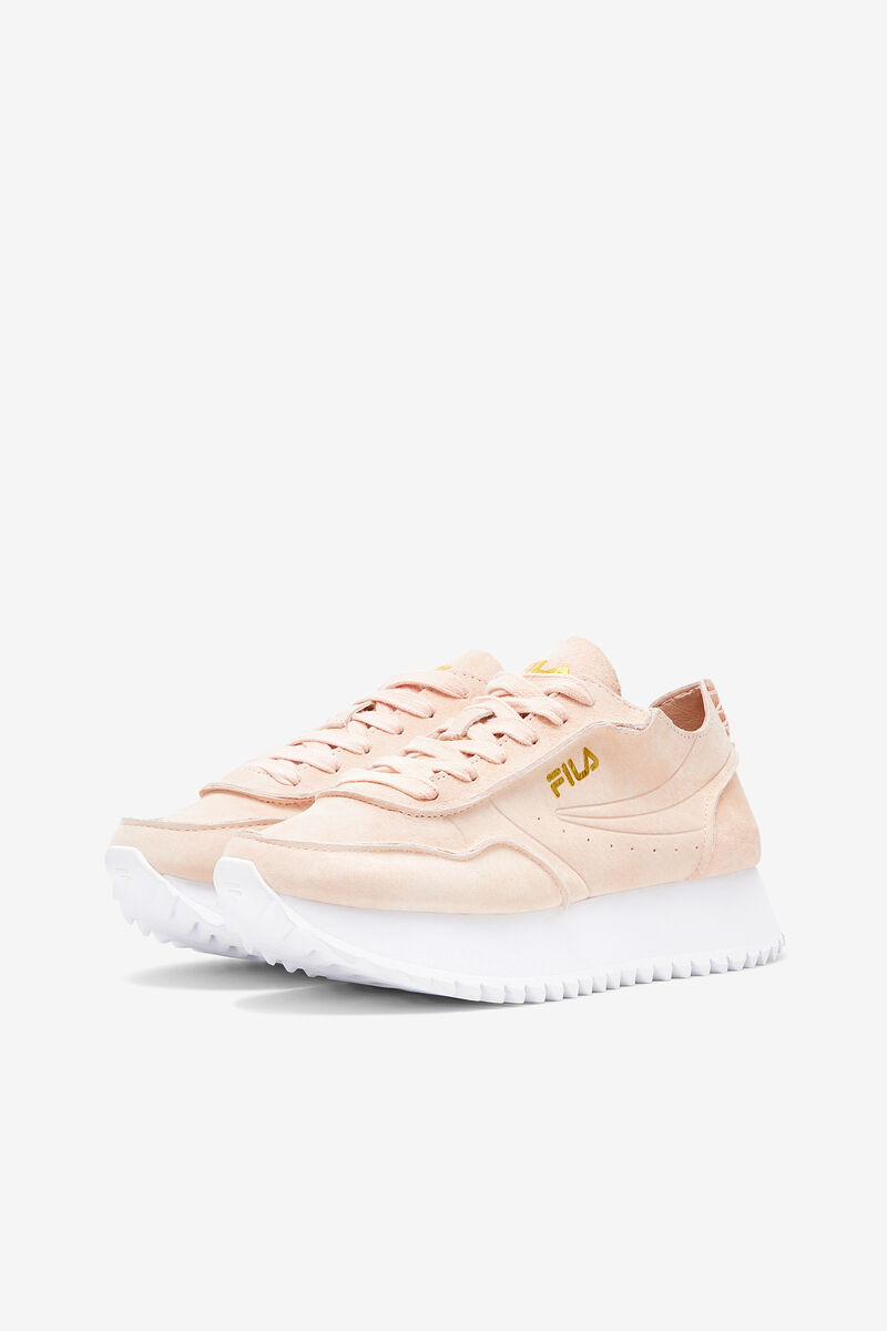 Women's Fila Fila Orbit Deconstructed Sneakers Coral / Metal Gold / White | FD9Helc81cp