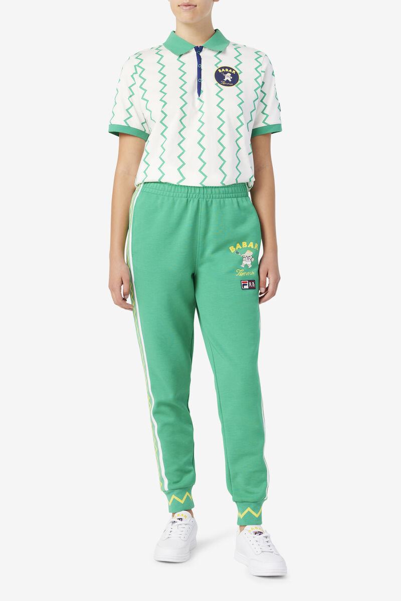 Women's Fila Fila X Rb Babar Evertt Jogger Tracksuits Deep Mint / White | kphGxibadUn