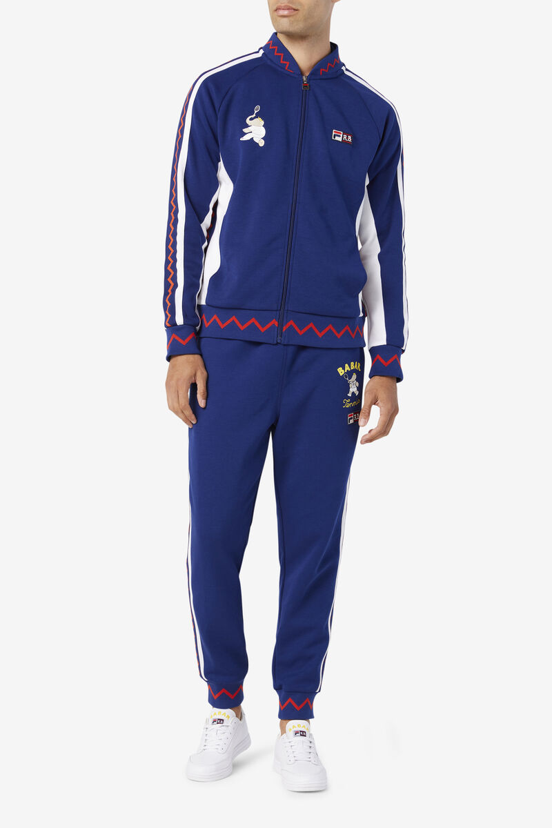 Women's Fila Fila X Rb Babar Evertt Jogger Pants Blue / White | xlHCvPr7EKm
