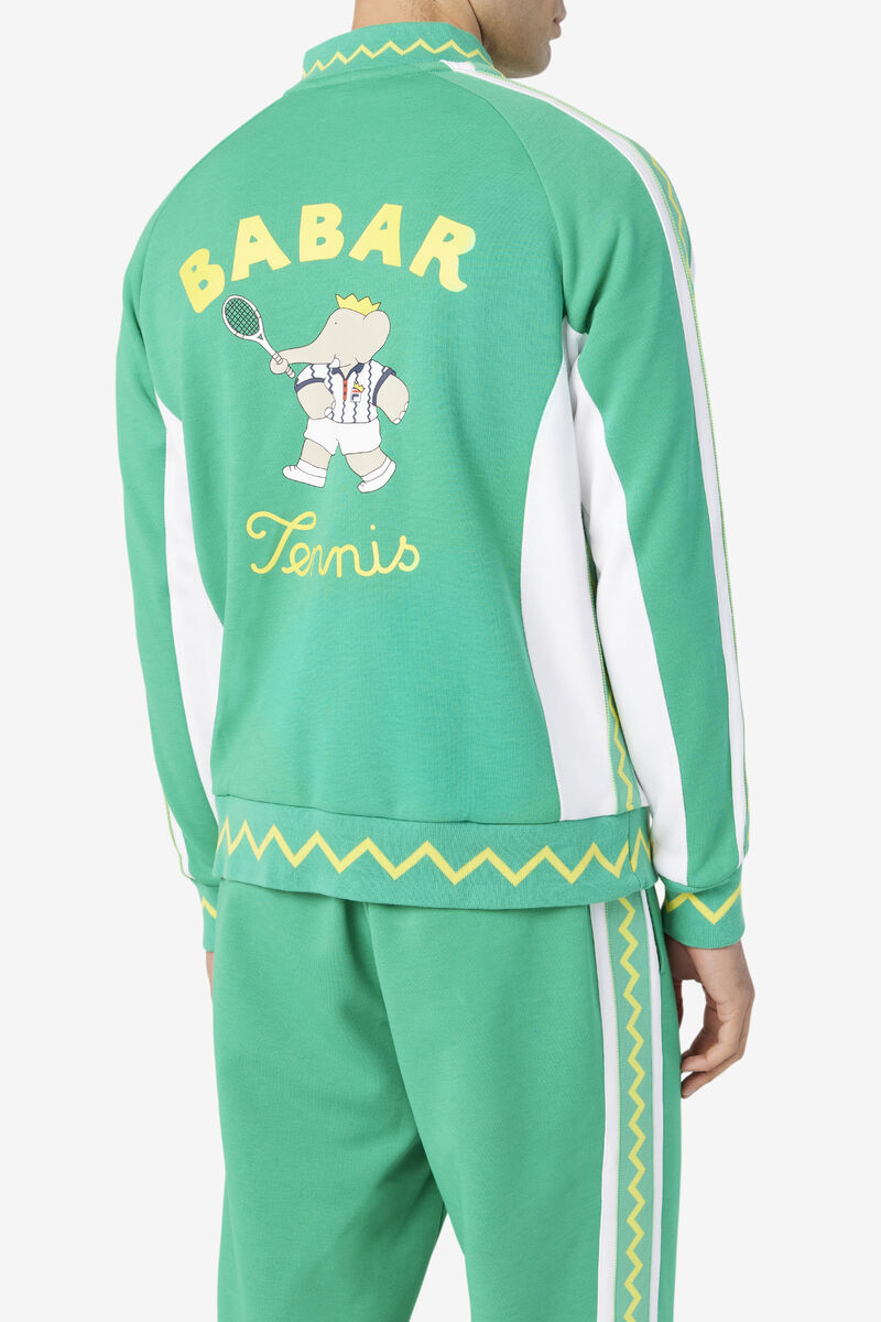 Women's Fila Fila X Rb Babar Iggy Jacket Tracksuits Deep Mint / White | ns14JDHIBPq