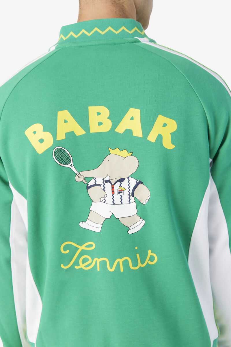 Women's Fila Fila X Rb Babar Iggy Jacket Tracksuits Deep Mint / White | ns14JDHIBPq