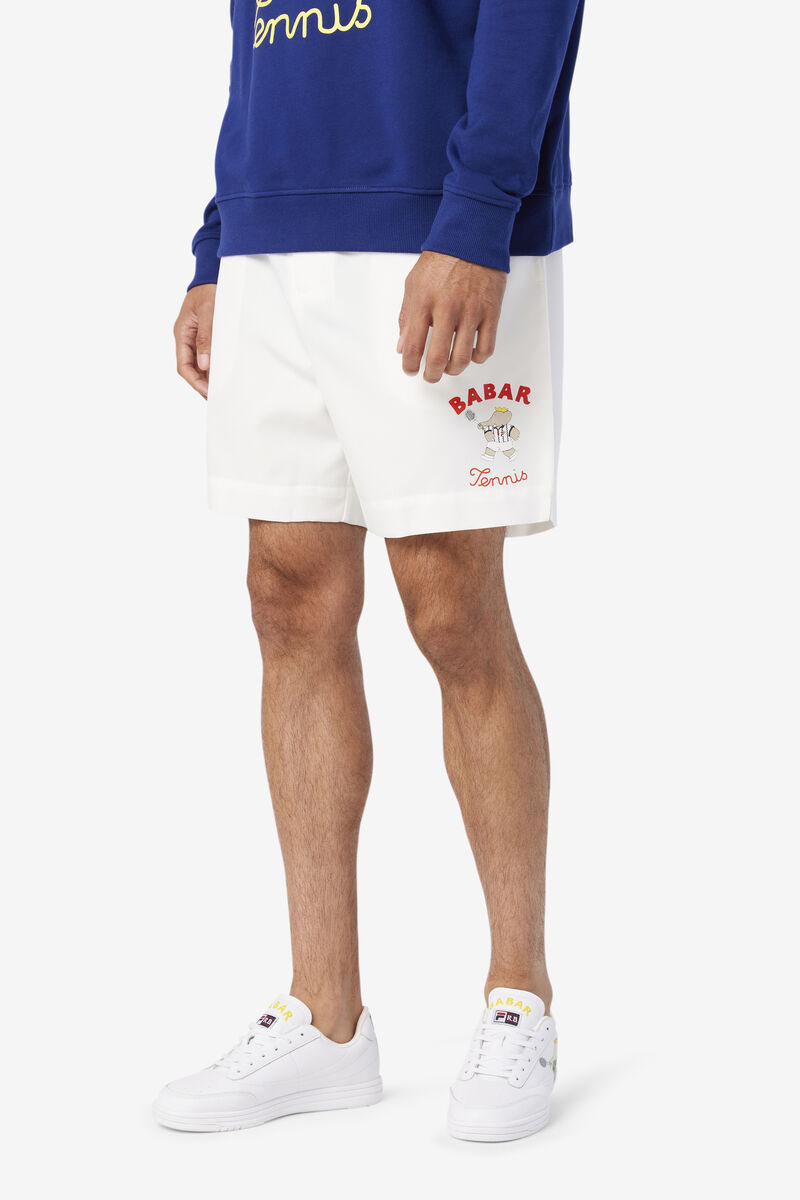 Women's Fila Fila X Rb Babar Marckus Short Shorts White / Blue / Red | fgv99n4dIfm