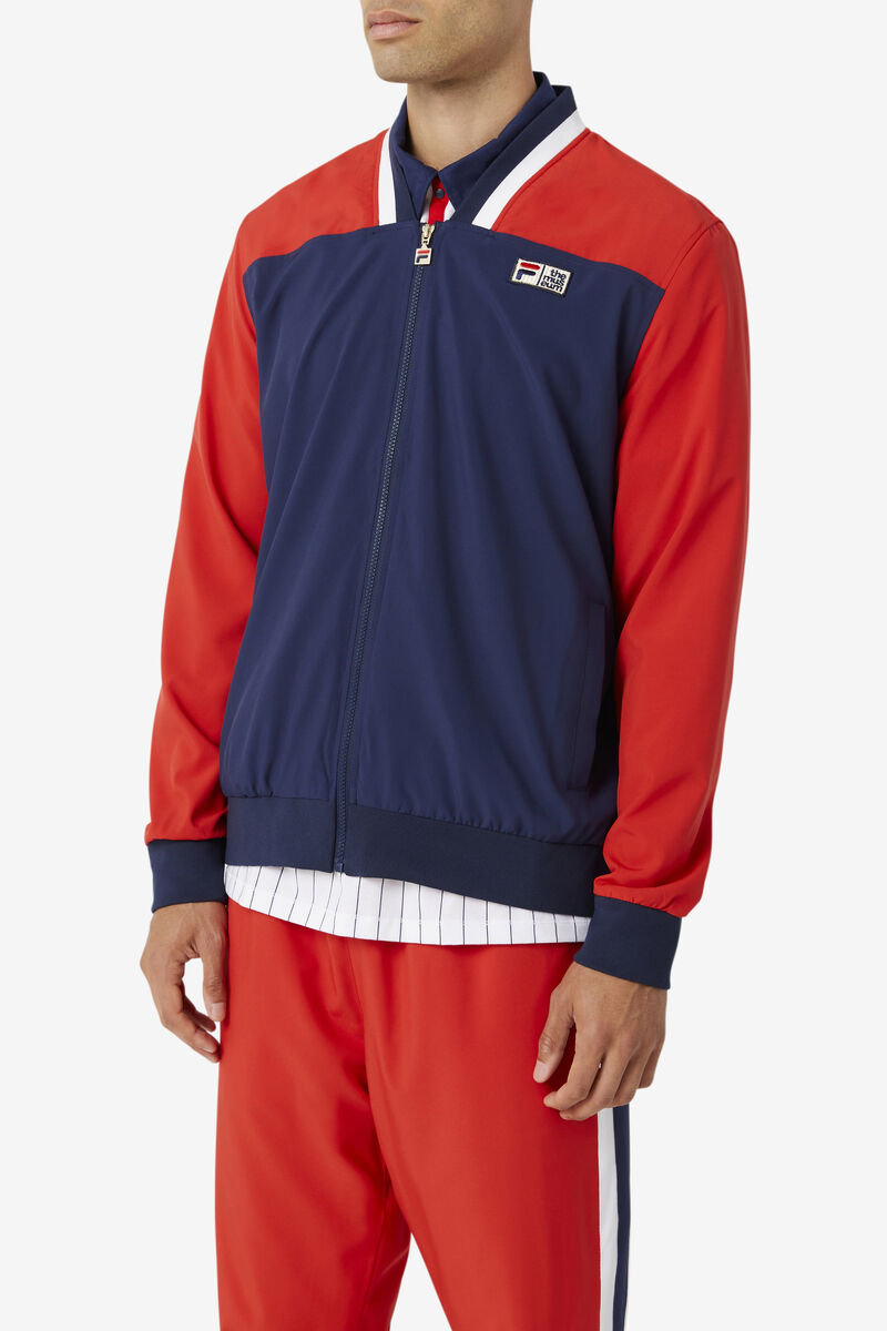 Women's Fila Fila X The Museum Track Jacket Tracksuits Navy / Red / White | OW1Aht9mo8x