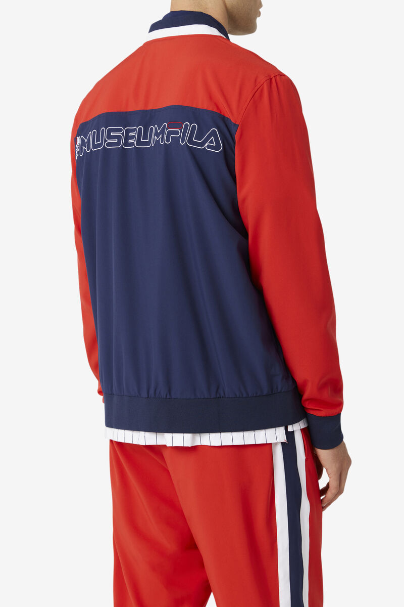 Women's Fila Fila X The Museum Track Jacket Tracksuits Navy / Red / White | OW1Aht9mo8x